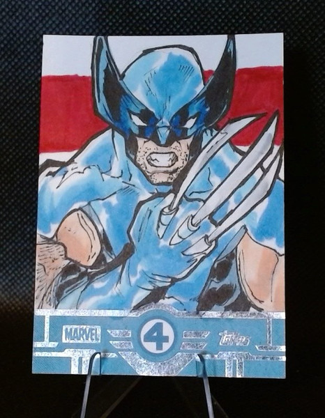 2026 Topps Marvel Fantastic Four Sketch Card Marcus Newsome Auto 1/1 Signature