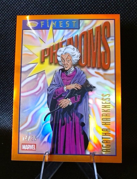 2026 Topps Finest Marvel Fantastic Four Agatha Harkness Phenoms TF-006 /25