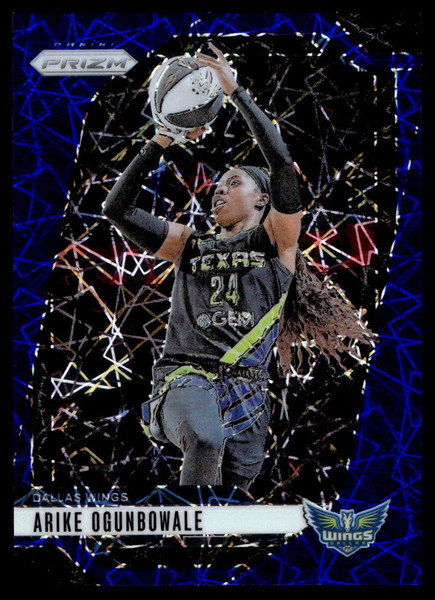 2024 Panini Prizm WNBA #28 Arike Ogunbowale Blue Velocity Prizms