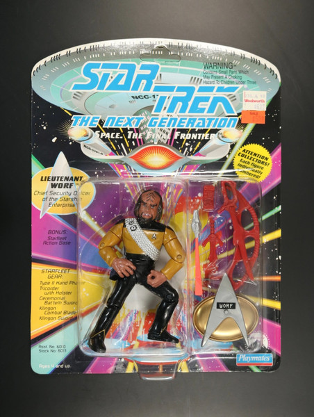 1992 Playmates Star Trek The Next Generation Lieutenant Worf Action Figure NIB