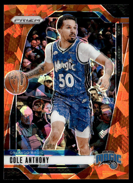 2024-25 Panini Prizm #73 Cole Anthony Prizms Orange Ice