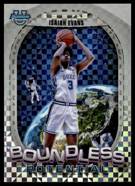 2024-25 Bowman U Chrome #BP-9 Isaiah Evans Boundless Potential X-Fractor