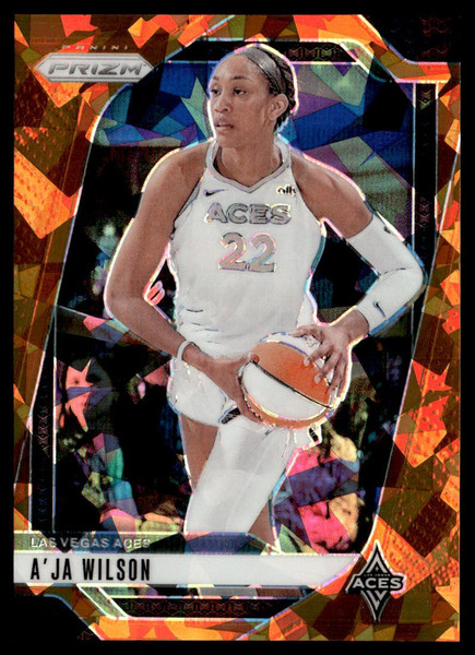 2024 Panini Prizm WNBA #86 A'ja Wilson Ice Orange Prizms