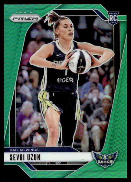2024 Panini Prizm WNBA #92 Sevgi Uzun Green Prizms