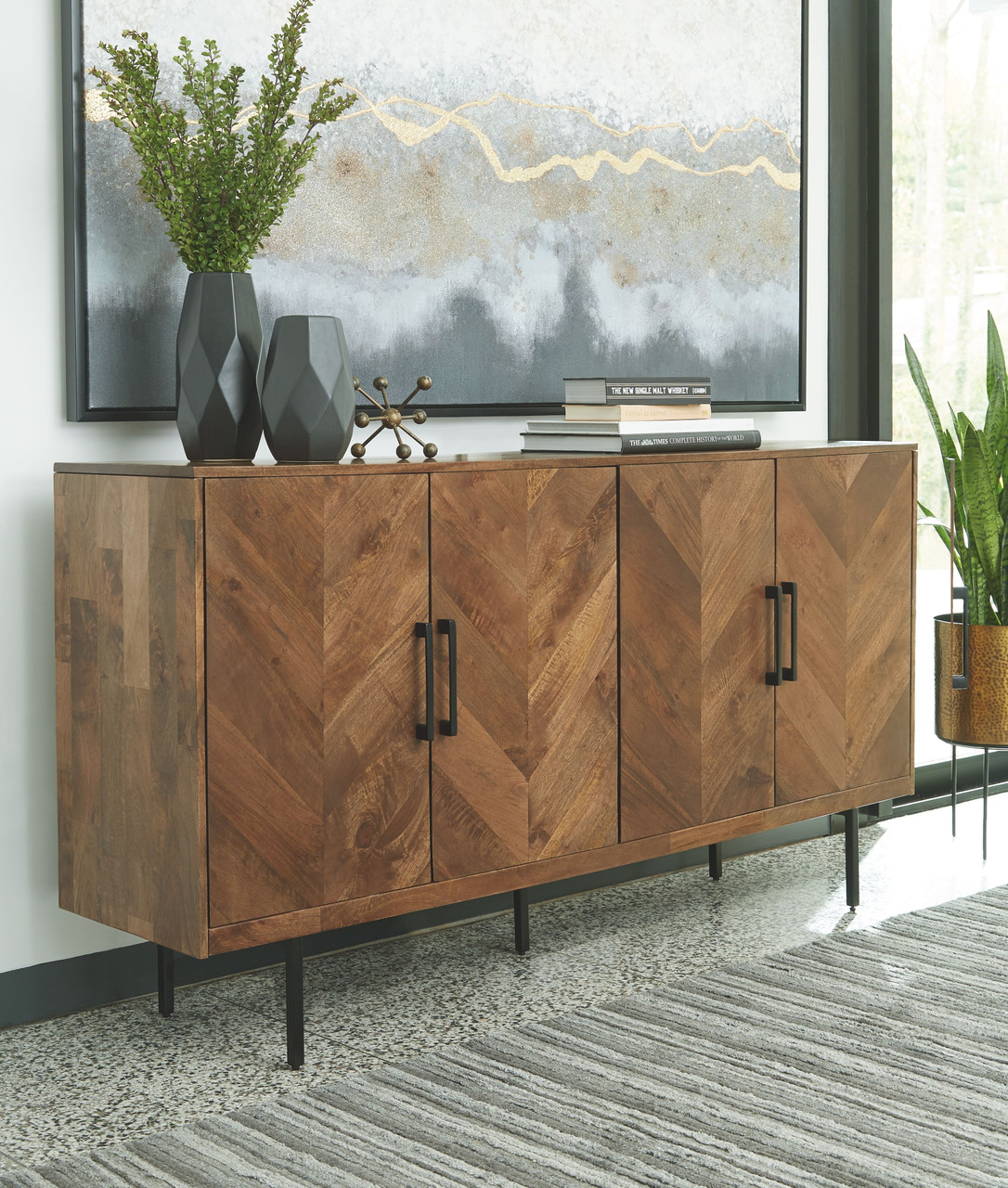 The Prattville Brown Accent Cabinet available at Wier Furniture serving  Lewistown, MT and surrounding areas.