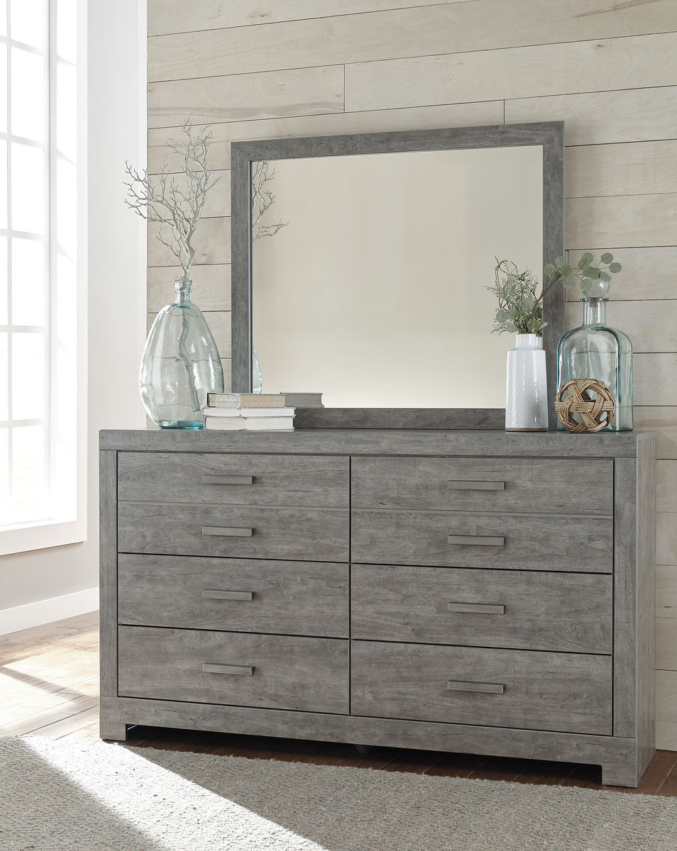 The Culverbach Gray Dresser, Mirror available at Wier Furniture serving  Lewistown, MT and surrounding areas.