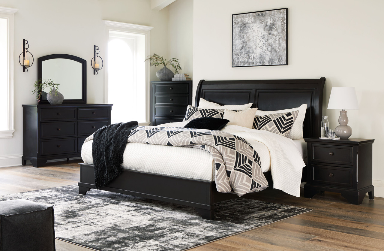 black bedroom dresser set Berkeley Six Drawer Leather Wrapped Dresser main image 0