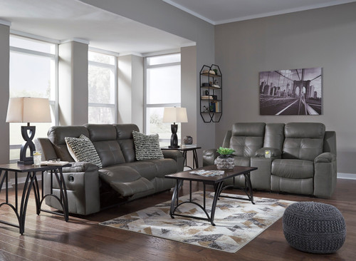 Jesolo Dark Gray 2 Pc. Reclining Sofa, Loveseat
