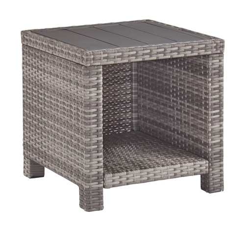 Salem Gray Square End Table