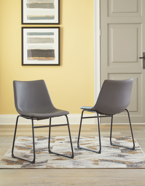Centiar Gray Dining Upholstered Side Chair (Set of 2)