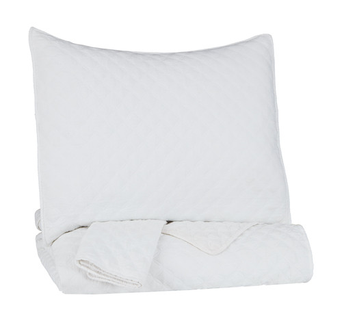 Ryter White King Coverlet Set