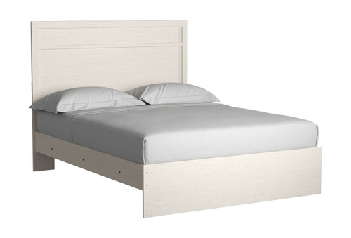 Stelsie White Queen Panel Bed