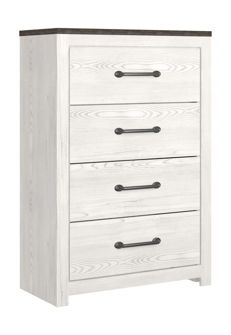 Gerridan White / Gray Four Drawer Chest Gerridan White / Gray Four Drawer Chest