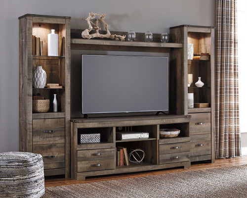 The Trinell Brown 5 Pc. Entertainment Center 63