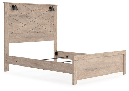 Senniberg Light Brown / White Queen Panel Bed