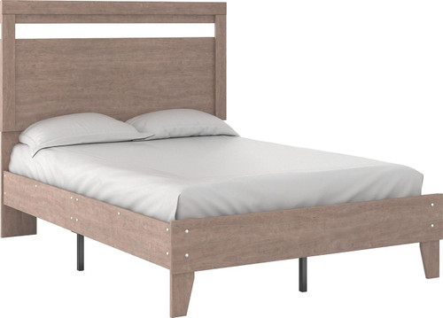 Flannia Gray Full Panel Platform Bed Flannia Gray Full Panel Platform Bed