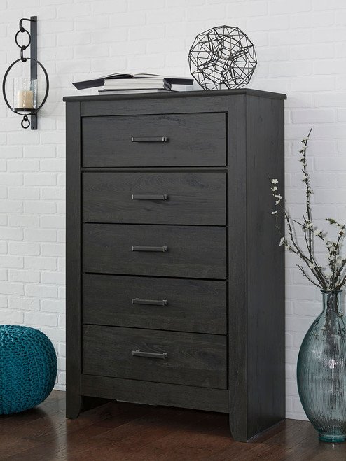 Brinxton Charcoal Five Drawer Chest