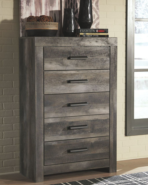 Wynnlow Gray Five Drawer Chest Wynnlow Gray Five Drawer Chest