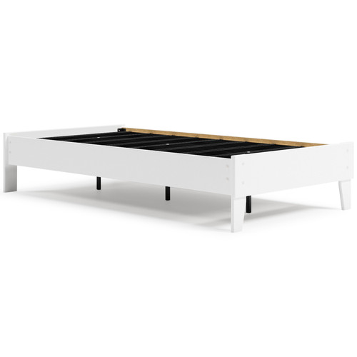 Flannia White Twin Platform Bed Flannia White Twin Platform Bed