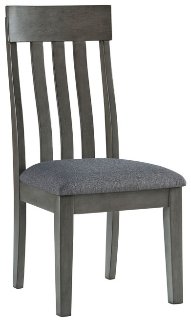 Hallanden Black / Gray Dining Upholstered Side Chair (Set of 2)