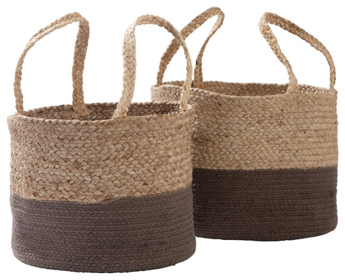 Parrish Natural / Charcoal Basket Set (Set of 2)