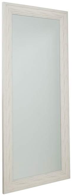 Jacee Antique White Floor Mirror