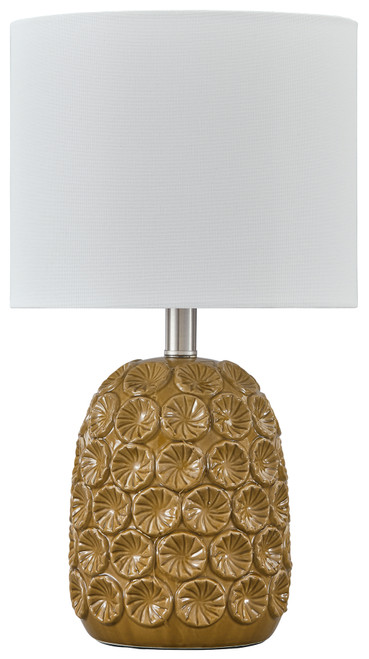 Moorbank Amber Ceramic Table Lamp Moorbank Amber Ceramic Table Lamp