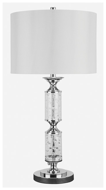 Laramae Chrome Finish Metal Table Lamp