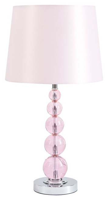 Letty Pink Crystal Table Lamp