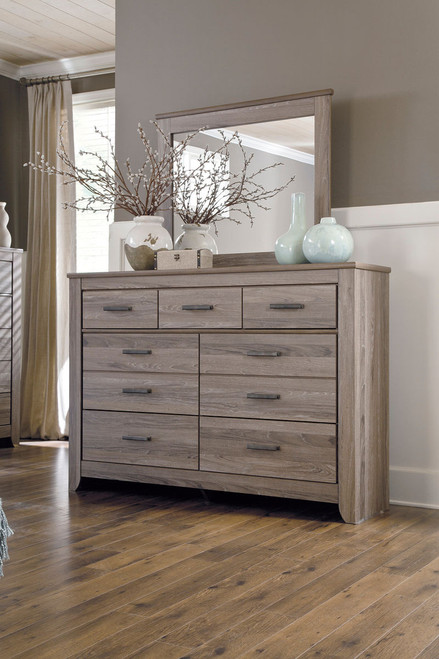 Zelen Warm Gray Seven Drawer Dresser Zelen Warm Gray Seven Drawer Dresser