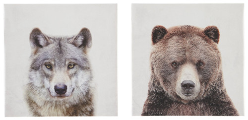 Albert Gray / Brown Wall Art Set (Set of 2)