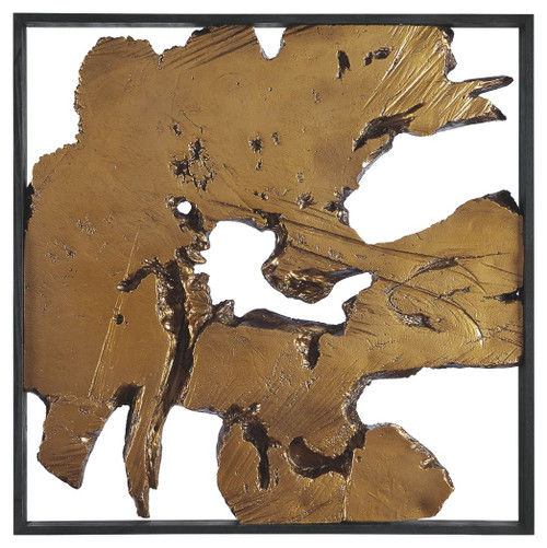 Fabiana Black / Gold Finish Wall Decor