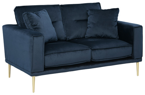Macleary Navy Loveseat Macleary Navy Loveseat