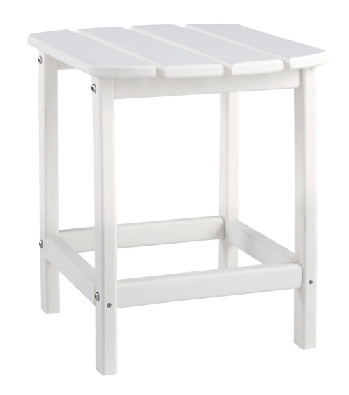 Sundown Treasure White Rectangular End Table