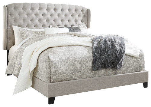 Jerary Gray King Upholstered Bed Tufted Headboard