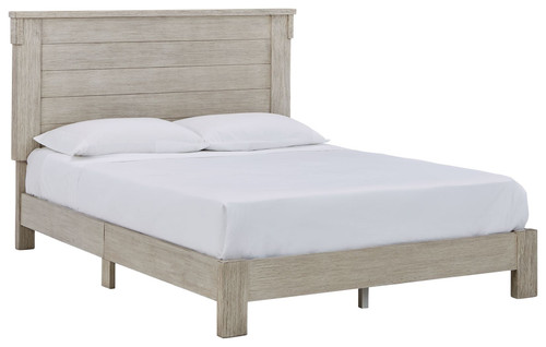 Hollentown Whitewash Full Panel Bed