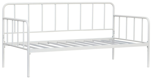 Trentlore White Twin Metal Day Bed W/Platform