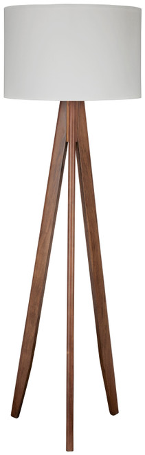 Dallson Brown Wood Floor Lamp