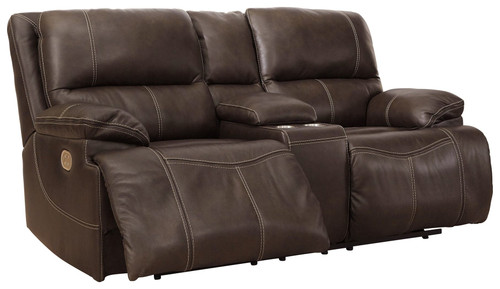 Ricmen Walnut Power Reclining Loveseat/Adj Headrest Ricmen Walnut Power Reclining Loveseat/Adj Headrest