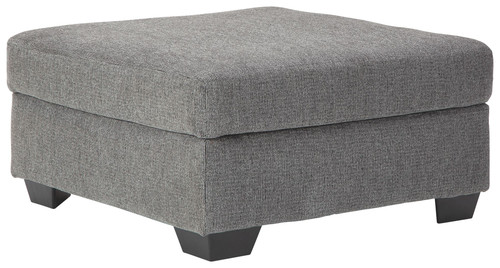 Dalhart Charcoal Oversized Accent Ottoman