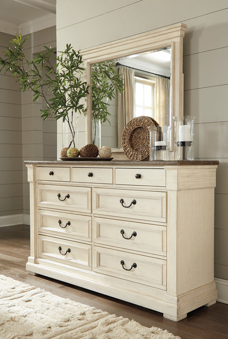 Bolanburg Antique White Dresser, Mirror Bolanburg Antique White Dresser, Mirror