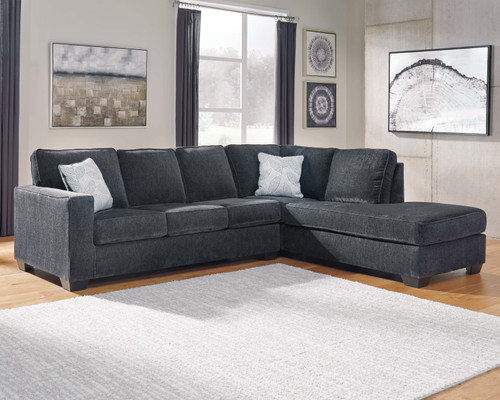 Altari Slate Right Arm Facing Sofa Sleeper 2 Pc Sectional