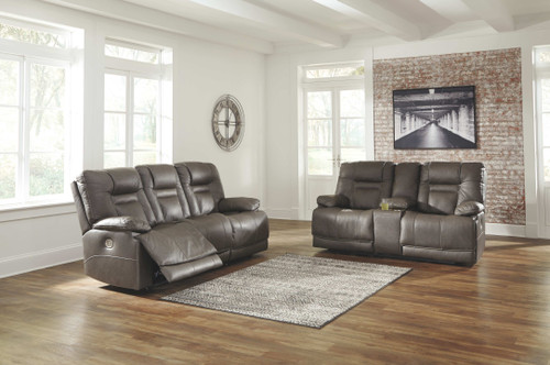 Wurstrow Smoke 2 Pc. Power Sofa, Loveseat
