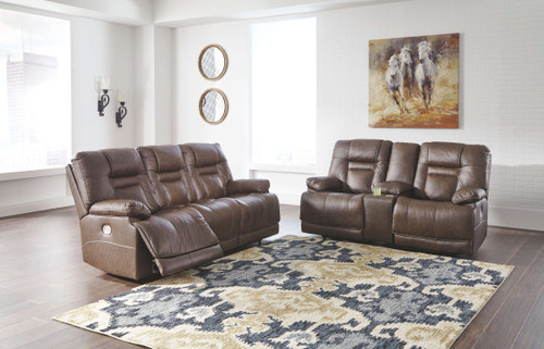 Wurstrow Umber 2 Pc. Power Sofa, Loveseat