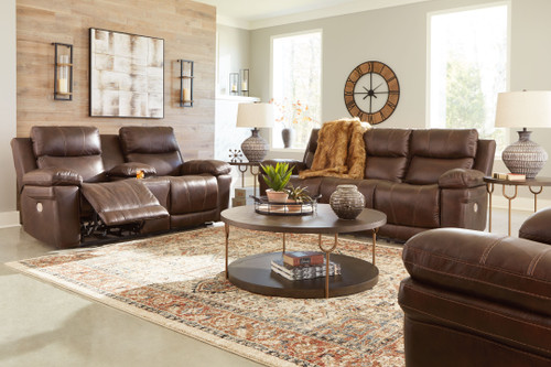 Edmar Chocolate 3 Pc. Power Sofa, Loveseat, Recliner Edmar Chocolate 3 Pc. Power Sofa, Loveseat, Recliner