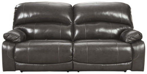 Hallstrung Gray 2 Seat Power Reclining Sofa Adj Hdrest Hallstrung Gray 2 Seat Power Reclining Sofa Adj Hdrest