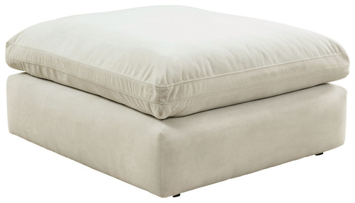 Sophie Light Gray Oversized Accent Ottoman