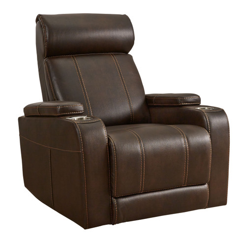 Screen Time Walnut Power Recliner