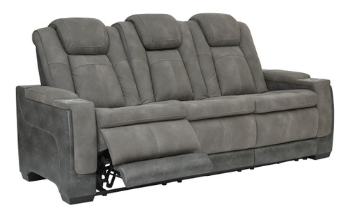Next-gen Slate Power Reclining Sofa With Adj Headrest