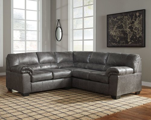 Bladen Slate Left Arm Facing Loveseat 2 Pc Sectional
